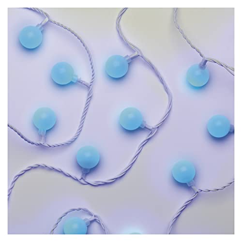 EMOS LED-Lichterkette Cherry Blau für Innen und Außen, 4m lange Weihnachtslichterkette mit 40 LEDs in Kugelform 2,5cm, 6h Timer, Netzteil und Transformator, für Partys, Weihnachten, Deko EMOS LED-Lichterkette Cherry Blau für Innen und Außen, 4m lange Weihnachtslichterkette mit 40 LEDs in Kugelform 2,5cm, 6h Timer, Netzteil und Transformator, für Partys, Weihnachten, Deko von EMOS