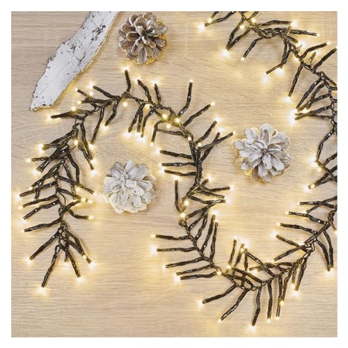 EMOS LED-Lichterkette Cluster warmweiß für Innen und Außen, 7,2m lange Weihnachtslichterkette IP44 mit 960 LEDs + 5m Zuleitung und Netzteil, effektvolle Lichtmodi, für Party, Weihnachten, Deko EMOS LED-Lichterkette Cluster warmweiß für Innen und Außen, 7,2m lange Weihnachtslichterkette IP44 mit 960 LEDs + 5m Zuleitung und Netzteil, effektvolle Lichtmodi, für Party, Weihnachten, Deko von EMOS