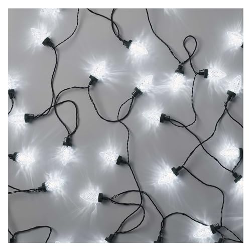 EMOS LED-Lichterkette im Retrostil, 9,8m Weihnachtslichterkette + 5m Zuleitung, 50 LEDs, 8 Lichtmodi, Netzteil, IP44 für Innen und Außen, Kaltweiß EMOS LED-Lichterkette im Retrostil, 9,8m Weihnachtslichterkette + 5m Zuleitung, 50 LEDs, 8 Lichtmodi, Netzteil, IP44 für Innen und Außen, Kaltweiß von EMOS