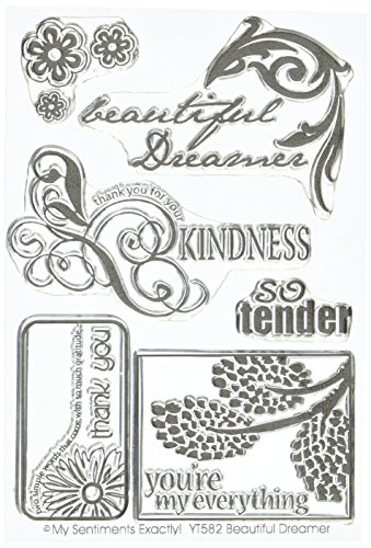 MSE My Sentiments Genau Clear Stamps 4-Zoll x 15,2 cm Beautiful Dreamer von MSE