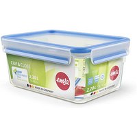 emsa Frischhaltedose CLIP & CLOSE 9,9 cm hoch transparent 2,2 l, 1 St. von EMSA