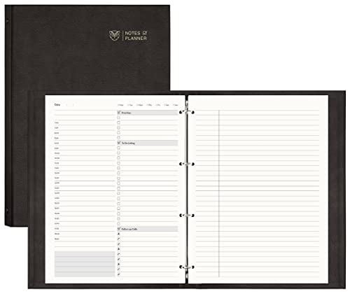 EMSHOI A4 Meeting-Notizbuch undatierter Tagesplaner 240 Seiten To-Do-Liste, Notizblock, Terminkalender, Produktivitäts-Organizer, 100 g/m² dickes Hardcover-Tagebuch, Geschenkbox, von EMSHOI