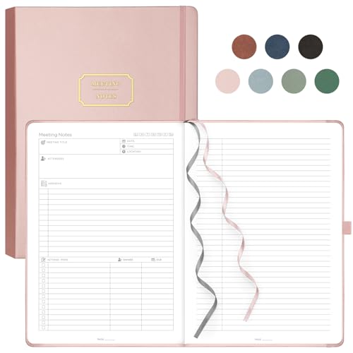 EMSHOI Meeting-Notizbuch für die Arbeit mit Aktionsartikeln – 240 Seiten, A4 Business-Planer, PU-Leder, Meeting-Minuten, To-Do-Liste, Notizbuch, Projekt-Notizblock, Tagebuch für Damen und Herren, 21,5 EMSHOI Meeting-Notizbuch für die Arbeit mit Aktionsartikeln – 240 Seiten, A4 Business-Planer, PU-Leder, Meeting-Minuten, To-Do-Liste, Notizbuch, Projekt-Notizblock, Tagebuch für Damen und Herren, 21,5 von EMSHOI