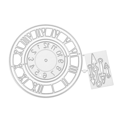 EMSea 1 x Uhr Kreisrahme Metallstanzform Frohe Weihnachten Blumen Uhr Zahlen-Stanzform für Papier Kartenherstellung Dekoration DIY Scrapbooking Album Basteln Dekoration EMSea 1 x Uhr Kreisrahme Metallstanzform Frohe Weihnachten Blumen Uhr Zahlen-Stanzform für Papier Kartenherstellung Dekoration DIY Scrapbooking Album Basteln Dekoration von EMSea