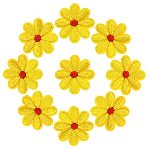 EMSea 40 Stück Gänseblümchen Stickerei Patch Aufbügeln Applikationen Blumenmuster Nähen Reparatur DIY Dekoration Zubehör für Kleidung Hüte Rucksäcke Jeans, Gelb EMSea 40 Stück Gänseblümchen Stickerei Patch Aufbügeln Applikationen Blumenmuster Nähen Reparatur DIY Dekoration Zubehör für Kleidung Hüte Rucksäcke Jeans, Gelb von EMSea