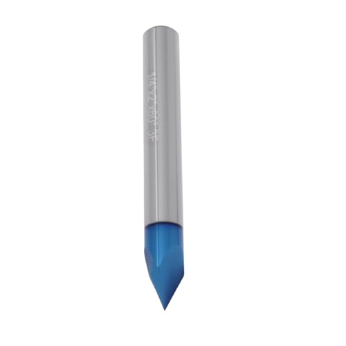 EMSea 60 Grad 3-Nut-V-Fräser-Bit, 1/4-Zoll-Griff, 5,1 cm Länge, Vollhartmetall-Gravur-Fräser für Weichholz, Hartholz EMSea 60 Grad 3-Nut-V-Fräser-Bit, 1/4-Zoll-Griff, 5,1 cm Länge, Vollhartmetall-Gravur-Fräser für Weichholz, Hartholz von EMSea