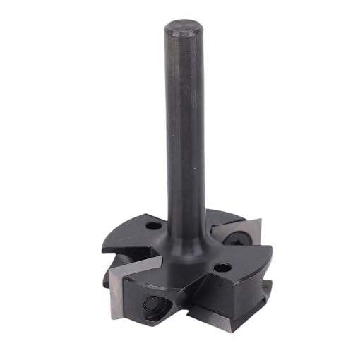 EMUKOEP Planing Bit, Router Bit 1-1/2 Zoll Schnittdurchmesser, 5/16-Zoll-Schaft, 4 Flöten für die Plattenabflachung, CNC-Spitzbrettflächen, Schlitz von EMUKOEP