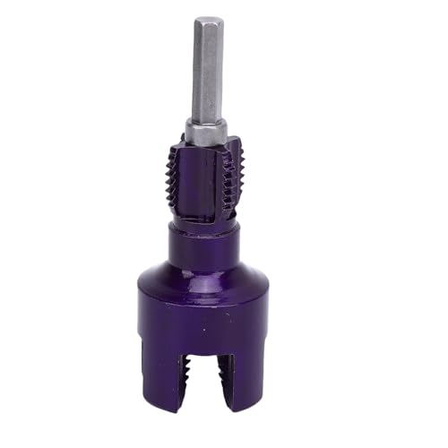 EMUKOEP Rohrgewinde -Schneidwerkzeug, Interne Externe Gewinde G1/2 PVC -Threader -Hex -Shank, Schnittwinden, Doppelmodusfunktion für Männliche und Weibliche Fäden von EMUKOEP