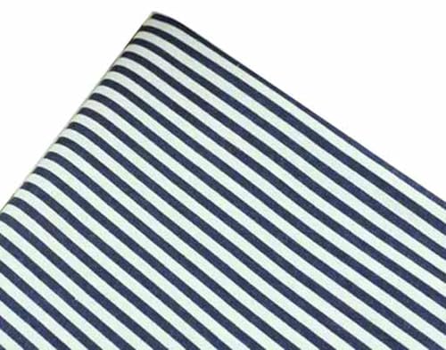 Baumwollstoff, gestreift, Premium-Qualität, mittelschwer, weich, für Kleider, Basteln, Tischdecke, Bettvorhangstoff (G, 100 x 150 cm) von EN AyuL