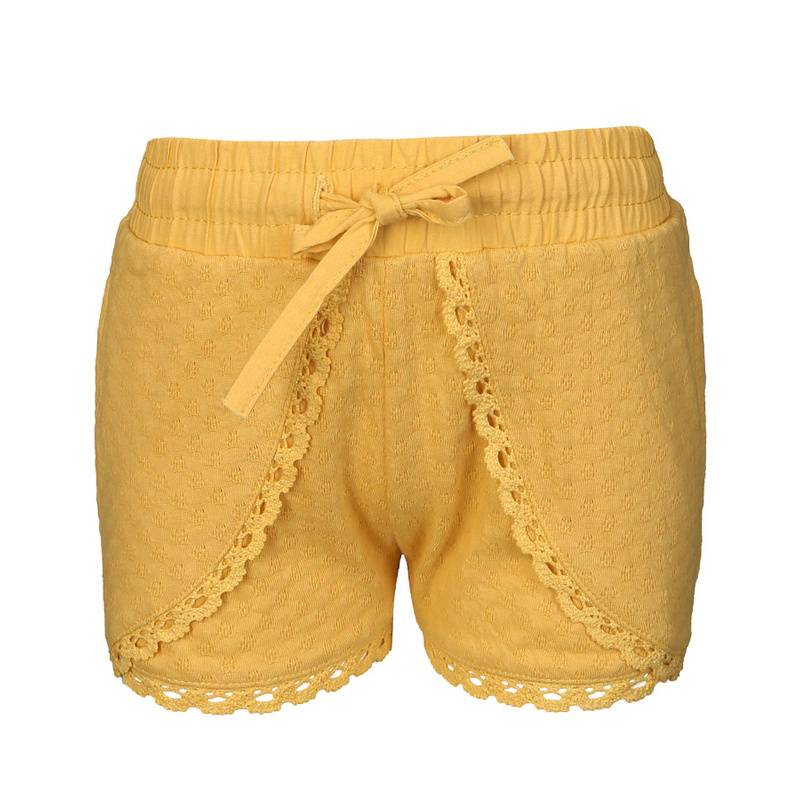 EN FANT - Shorts Beauty Mit Spitze In Gelb, Gr.116 von EN FANT