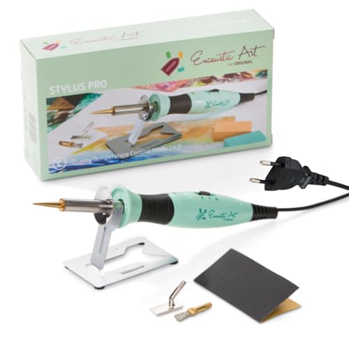 Encaustic Art Stylus Pro The ORIGINAL, inklusive 3 Aufsätze für Zeichnen und Malen, Mint von ENCAUSTIC ART
