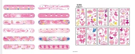 ENCETARDE 60PCS Ballerina Party Set, 30PCS temporäre Tattoos, 30PCS Slap Armbänder, Ballett Geburtstag Zubehör, Frauen Tanzparty Dekoration, Geschenke, Klassenzimmer Belohnungen, Dekor für Kinder ENCETARDE 60PCS Ballerina Party Set, 30PCS temporäre Tattoos, 30PCS Slap Armbänder, Ballett Geburtstag Zubehör, Frauen Tanzparty Dekoration, Geschenke, Klassenzimmer Belohnungen, Dekor für Kinder von ENCETARDE