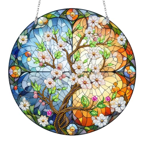 ENCOMAG Blume DIY Diamond Painting Anhänger Buntglas Sonnenfänger 5D Diamant Painting Kranz mit Kette Hängeschild Diamant Malerei Bilder Wandbehang Kits für Fenster Wand Und Eingang Decor ENCOMAG Blume DIY Diamond Painting Anhänger Buntglas Sonnenfänger 5D Diamant Painting Kranz mit Kette Hängeschild Diamant Malerei Bilder Wandbehang Kits für Fenster Wand Und Eingang Decor von ENCOMAG