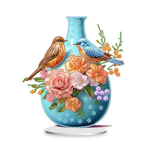 ENCOMAG DIY Diamond Painting Desktop Deko,Rose Schmetterling Blumen Vögel Tischdeko,Diamant Painting,Diamant Malerei Tisch Ornamente für Zuhause,Büro,Dekoration,Geschenk für Familie ENCOMAG DIY Diamond Painting Desktop Deko,Rose Schmetterling Blumen Vögel Tischdeko,Diamant Painting,Diamant Malerei Tisch Ornamente für Zuhause,Büro,Dekoration,Geschenk für Familie von ENCOMAG