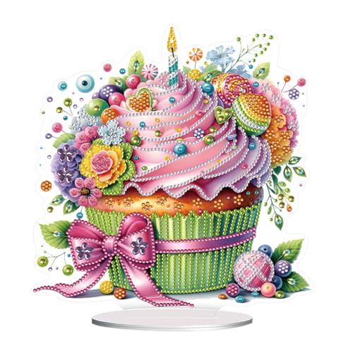 ENCOMAG Diamant-Malerei, Cupcake, Desktop-Ornamente, DIY, Herz, Dessert, Diamantkunst, Tisch, Malen nach Zahlen, Mosaik, Kunsthandwerk, Zuhause, Wohnzimmer, Büro, Tischdekoration, Geschenk ENCOMAG Diamant-Malerei, Cupcake, Desktop-Ornamente, DIY, Herz, Dessert, Diamantkunst, Tisch, Malen nach Zahlen, Mosaik, Kunsthandwerk, Zuhause, Wohnzimmer, Büro, Tischdekoration, Geschenk von ENCOMAG