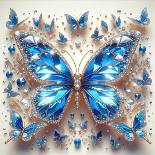 ENCOMAG Diamond Painting Erwachsene Kristall Schmetterlings 5D Diamond Painting Bilder Kinder Schmetterling DIY Diamond-painting,Diamond Painting Set für Dekoration,Geschenk für Freunde von ENCOMAG