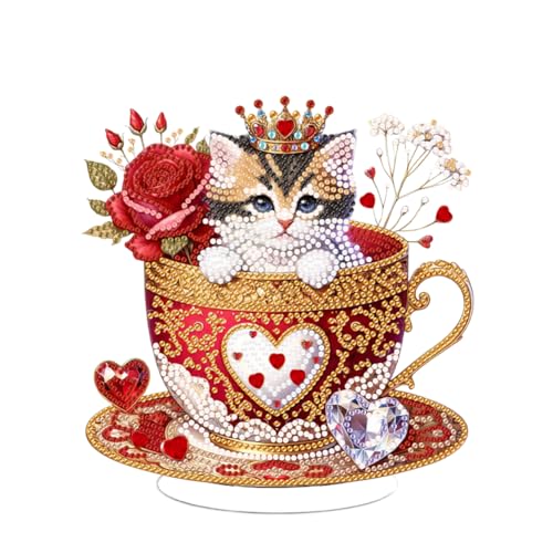 ENCOMAG Diamond painting, Katzen Diamond Painting Tisch Deko, 5D Diamond Painting Ornamente, DIY 5d Diamant malerei Kits, Diamant painting, Geschenke für Anfänger Mama Oma ENCOMAG Diamond painting, Katzen Diamond Painting Tisch Deko, 5D Diamond Painting Ornamente, DIY 5d Diamant malerei Kits, Diamant painting, Geschenke für Anfänger Mama Oma von ENCOMAG