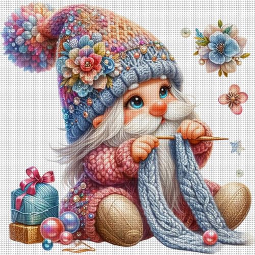 ENCOMAG Kreuzstich-Set mit Zwergenprägung für Erwachsene und Anfänger, gewebter Pullover, Kreuzstich-Set, komplettes Sortiment an Nadelspitzen, Bastelarbeiten, Stickereien für Heimdekoration, 45 x 45 ENCOMAG Kreuzstich-Set mit Zwergenprägung für Erwachsene und Anfänger, gewebter Pullover, Kreuzstich-Set, komplettes Sortiment an Nadelspitzen, Bastelarbeiten, Stickereien für Heimdekoration, 45 x 45 von ENCOMAG