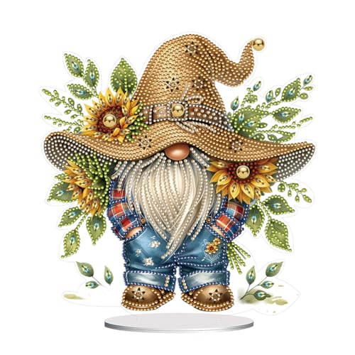 ENCOMAG Tisch-Diamant-Malerei, Ornamente, Zwerg, Osterei, Bienenkuchen, Rose, Sonnenblume, Schreibtisch-Ornamente, Acryl-Malen-nach-Zahlen, Bastelsets für Erwachsene, Zuhause, Wohnzimmer, Büro, Dekor ENCOMAG Tisch-Diamant-Malerei, Ornamente, Zwerg, Osterei, Bienenkuchen, Rose, Sonnenblume, Schreibtisch-Ornamente, Acryl-Malen-nach-Zahlen, Bastelsets für Erwachsene, Zuhause, Wohnzimmer, Büro, Dekor von ENCOMAG