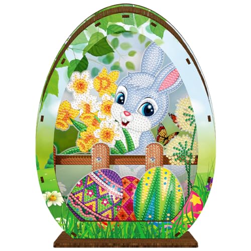 Ostern Hasen Diamant Malerei, Nachttisch, Schreibtisch-Ornamente, DIY, Oster Diamant Kunst, Tisch, Malen nach Zahlen, Mosaik, Kunsthandwerk, Zuhause, Wohnzimmer, Büro, Tischdekoration Ostern Hasen Diamant Malerei, Nachttisch, Schreibtisch-Ornamente, DIY, Oster Diamant Kunst, Tisch, Malen nach Zahlen, Mosaik, Kunsthandwerk, Zuhause, Wohnzimmer, Büro, Tischdekoration von ENCOMAG