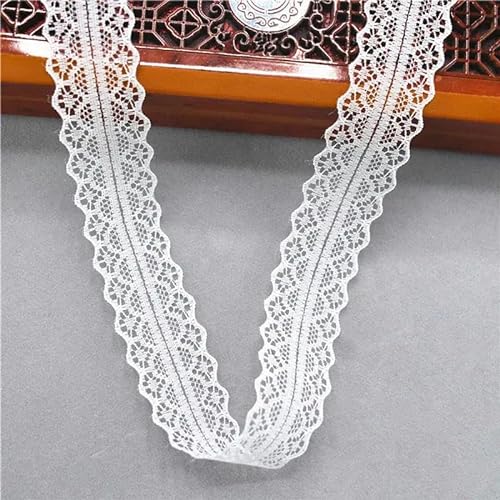 Beste 10 Yards 38 Arten Farbe weißes Spitzenband gewebtes Band französische Spitze Hochzeitsstoff DIY Kleidung/Geschenkverpackung-12-Breite 2,8 cm von ENEMO