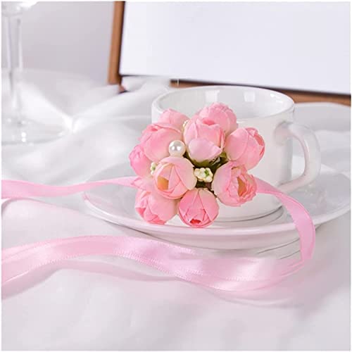 Hochzeits-Handgelenk-Blume, Korsage, Hochzeits-Corsage, Hochzeitsdekoration, Rosen-Handgelenk-Ansteckblumen, Handblumen, Brautjungfer, Seidenblumenarmband, Hochzeits-Braut-Handgelenk-Blumenzubehör Hochzeits-Handgelenk-Blume, Korsage, Hochzeits-Corsage, Hochzeitsdekoration, Rosen-Handgelenk-Ansteckblumen, Handblumen, Brautjungfer, Seidenblumenarmband, Hochzeits-Braut-Handgelenk-Blumenzubehör von ENESEA