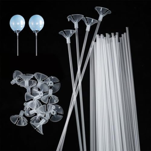 50 Stück Luftballon Stäbe,32cm Wiederverwendbar Luftballon Ständer,Schüttelbarer Ballonständer für Hochzeit Geburtstag Feiertage Familienfeiern, alle Arten von Festlichen Partydekorationen 50 Stück Luftballon Stäbe,32cm Wiederverwendbar Luftballon Ständer,Schüttelbarer Ballonständer für Hochzeit Geburtstag Feiertage Familienfeiern, alle Arten von Festlichen Partydekorationen von ENGFGH