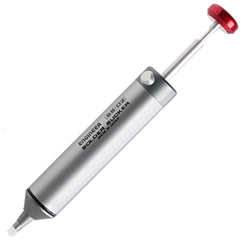 ENGINEER SS-02 Entlötpumpe mit innovativer hitzebeständige Silikondüse, kompakter Lötsauger 153 mm Einhandbedienung, Hergestellt in Japan ENGINEER SS-02 Entlötpumpe mit innovativer hitzebeständige Silikondüse, kompakter Lötsauger 153 mm Einhandbedienung, Hergestellt in Japan von ENGINEER