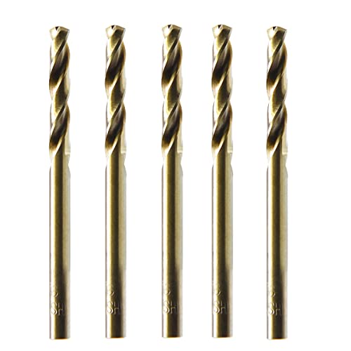 MAXTOOL SMF42G10R22E5 identische Kobaltschraube, Maschinenbohrer, HSS, M42, Kurzbohrer, vollständig geschliffen, goldener gerader Schaft, 5 Stück MAXTOOL SMF42G10R22E5 identische Kobaltschraube, Maschinenbohrer, HSS, M42, Kurzbohrer, vollständig geschliffen, goldener gerader Schaft, 5 Stück von ENGTOOL