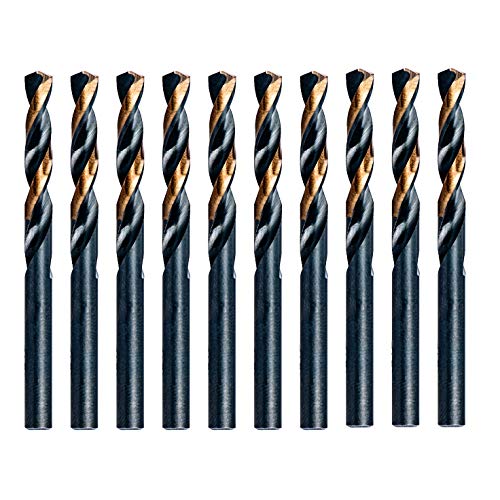 Maxtool SML02H10RJ10 Buchstabe J, identische Schraubenbohrer, HSS, M2, Kurzbohrer, vollständig geschliffen, Schwarz und Bronze, gerader Schaft, 10 Stück Maxtool SML02H10RJ10 Buchstabe J, identische Schraubenbohrer, HSS, M2, Kurzbohrer, vollständig geschliffen, Schwarz und Bronze, gerader Schaft, 10 Stück von ENGTOOL