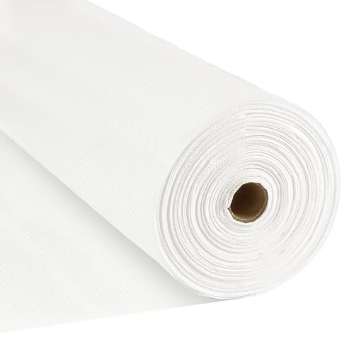 ENGYNC Tischdeckenrolle Weiß Tischdecke 1.20m x 10m Einweg Vlies Tischtuchrolle Tischdeckenrolle Stoffähnlich Einwegtischdecken Party Tischdecke Geeignet Für Geburtstag Party Deko Gartenfeste Hochzeit von ENGYNC