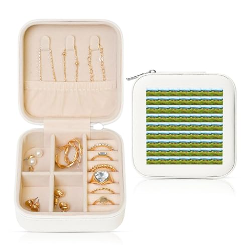ENGhjes Kleine Schmuckschatulle, Reise-Schmuckschatulle, Mini-Schmuckkästchen, tragbar, Schmuckaufbewahrung, Vitrine für Damen ENGhjes Kleine Schmuckschatulle, Reise-Schmuckschatulle, Mini-Schmuckkästchen, tragbar, Schmuckaufbewahrung, Vitrine für Damen von ENGhjes