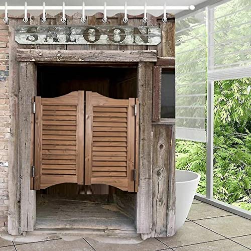 ENHEN Saloontür Retro -Salon -Türen mit Scharnieren, Hochleistungsmassive Holzschwingtüren, Western Halb-T-Türe für Die Küchenflur Badezimmerdekoration (Size : W90cmxL90cm (35.4inx35.4in)) von ENHEN
