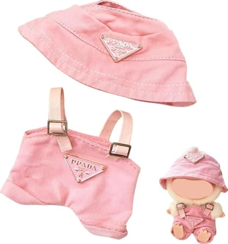 Bekleidungs Set für La-bubu 17cm Puppen Outfit-Set Sommer Kleidung Puppenkleidung (Keine Puppe enthalten) (Rosa) von ENIXWH