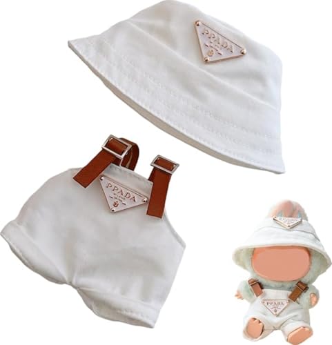 Bekleidungs Set für La-bubu 17cm Puppen Outfit-Set Sommer Kleidung Puppenkleidung (Keine Puppe enthalten) (Weiß) von ENIXWH