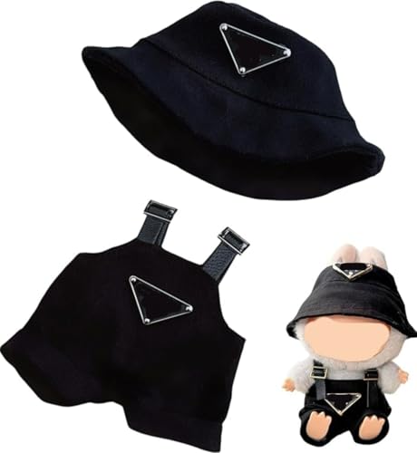 Bekleidungs Set für Puppen 17cm Puppen Outfit-Set Sommer Kleidung Puppenkleidung (Keine Puppe enthalten) (schwarz) von ENIXWH
