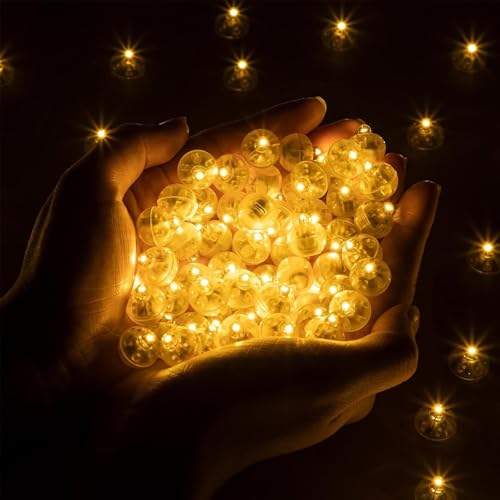 ENLACE 50 Stück LED Ballons Lichter, Mini LED Licht Warmweiß, Mini LED Beleuchtung, Ballonlicht für Papierlaterne, Geburtstagsdeko, Hochzeit, Weihnachten Dekoration, Party Dekorationen ENLACE 50 Stück LED Ballons Lichter, Mini LED Licht Warmweiß, Mini LED Beleuchtung, Ballonlicht für Papierlaterne, Geburtstagsdeko, Hochzeit, Weihnachten Dekoration, Party Dekorationen von ENLACE