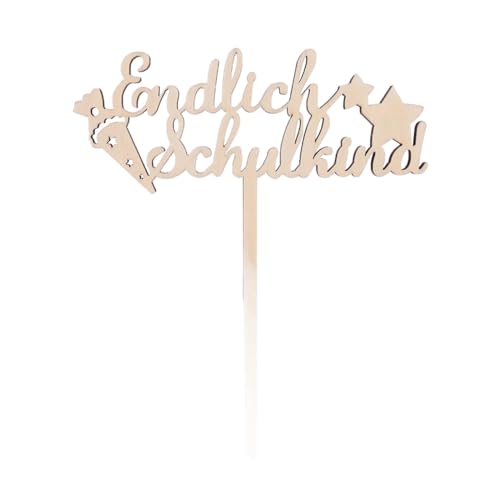 ENLACE Einschulung Cake Topper,3 Stück Endlich Schulkind Tortendeko Einschulung Aus Holz,Kuchendeko Schulkind Kuchen Topper, Tortendeko Schulanfang für Schuleinführung Junge und Mädchen ENLACE Einschulung Cake Topper,3 Stück Endlich Schulkind Tortendeko Einschulung Aus Holz,Kuchendeko Schulkind Kuchen Topper, Tortendeko Schulanfang für Schuleinführung Junge und Mädchen von ENLACE