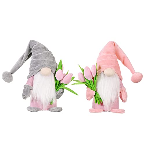ENLACE Frühling Wichtel mit Tulpen Blumensträuße, Muttertag Wichtel, Handgefertigte Frühlingsdeko Puppe Zwerg Dekorationen, für Freundin Mama Hochzeitstag Muttertag, 2 Stück ENLACE Frühling Wichtel mit Tulpen Blumensträuße, Muttertag Wichtel, Handgefertigte Frühlingsdeko Puppe Zwerg Dekorationen, für Freundin Mama Hochzeitstag Muttertag, 2 Stück von ENLACE