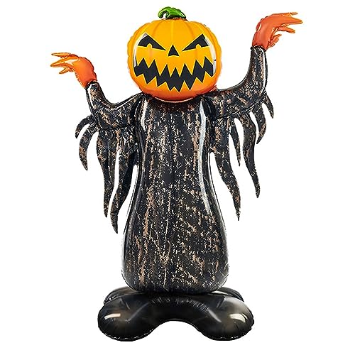 ENLACE Halloween Luftballon Kürbis,XXL Kürbis Deko Riesen Luftballons,Halloween Deko Folienballon,Stehender Kürbis Halloween Ballon Horror Deko,45zoll Großer Luftballon für Halloween Party Garten ENLACE Halloween Luftballon Kürbis,XXL Kürbis Deko Riesen Luftballons,Halloween Deko Folienballon,Stehender Kürbis Halloween Ballon Horror Deko,45zoll Großer Luftballon für Halloween Party Garten von ENLACE
