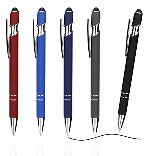 ENLACE Kugelschreiber Hochwertig Ergonomische Kugelschreiber 5 Stück,Rutschfeste Griffzone Schwarze Kugelschreiber,Großraumine Kuli Metall Kugelschreiber Set für Büro und Haushalt ENLACE Kugelschreiber Hochwertig Ergonomische Kugelschreiber 5 Stück,Rutschfeste Griffzone Schwarze Kugelschreiber,Großraumine Kuli Metall Kugelschreiber Set für Büro und Haushalt von ENLACE