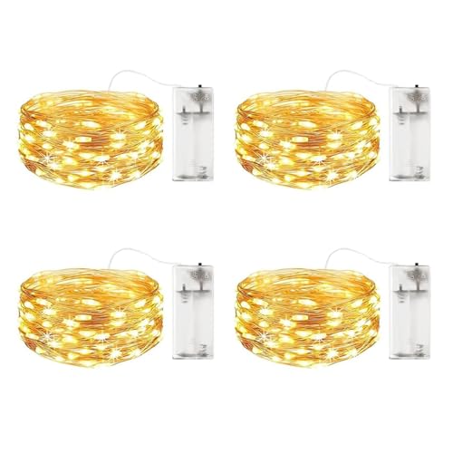 ENLACE LED Lichterkette, 3 Meter, 30 LEDs, Warmweiß, Batteriebetrieben, 4er-Set ENLACE LED Lichterkette, 3 Meter, 30 LEDs, Warmweiß, Batteriebetrieben, 4er-Set von ENLACE