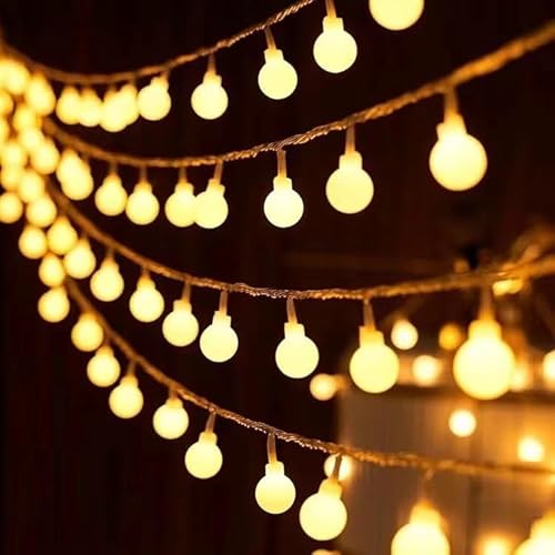 ENLACE LED Lichterkette, Kugeln, 3m, 20 LEDs, Warmweiß, Batterie/USB-Betrieb, mit Blinkfunktion ENLACE LED Lichterkette, Kugeln, 3m, 20 LEDs, Warmweiß, Batterie/USB-Betrieb, mit Blinkfunktion von ENLACE