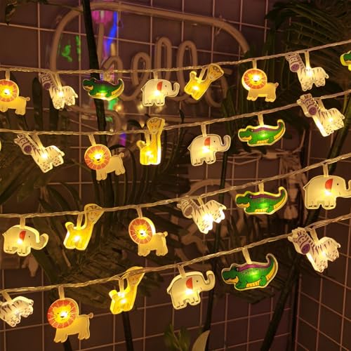 ENLACE LED Lichterkette Tiere Innen, 1,5M 10 LED Lichterkette Tierische Batteriebetrieben, Warmweiß Lichterkette Kinder für Kinderzimmer, Schlafzimmer, Wohnzimmer, Geburtstage, Zimmer Deko ENLACE LED Lichterkette Tiere Innen, 1,5M 10 LED Lichterkette Tierische Batteriebetrieben, Warmweiß Lichterkette Kinder für Kinderzimmer, Schlafzimmer, Wohnzimmer, Geburtstage, Zimmer Deko von ENLACE