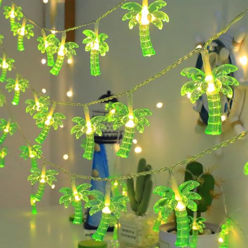ENLACE LED Palmen Lichterkette, 3M 20 LED 3D Kristall Grün Palmen Lichterkette Batteriebetrieben, Sommer Lichterketten für Hawaii Party, Sommerpartys, Strand Deko, Kinderzimmer ENLACE LED Palmen Lichterkette, 3M 20 LED 3D Kristall Grün Palmen Lichterkette Batteriebetrieben, Sommer Lichterketten für Hawaii Party, Sommerpartys, Strand Deko, Kinderzimmer von ENLACE