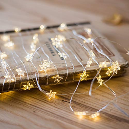 ENLACE LED Sternenlichterkette, 3 Meter, 30 Warmweiße Leuchten, Batteriebetrieben ENLACE LED Sternenlichterkette, 3 Meter, 30 Warmweiße Leuchten, Batteriebetrieben von ENLACE