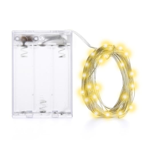 ENLACE Lichterkette Batterie, 10M 100 LED Lichterketten kupferdraht Batteriebetrieben, Warmweiß Lichterkette Draht für Schlafzimmer, Party Deko, Hochzeit, Weihnachten, Garten, Innen Außen ENLACE Lichterkette Batterie, 10M 100 LED Lichterketten kupferdraht Batteriebetrieben, Warmweiß Lichterkette Draht für Schlafzimmer, Party Deko, Hochzeit, Weihnachten, Garten, Innen Außen von ENLACE
