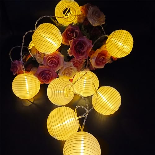 ENLACE Lichterkette Lampion, 1,5M 10 LED Lampions Lichterkette Innen Außen, Warmweiß Lampions Lichterketten für Hochzeit Garten Terrasse Party Balkon Deko ENLACE Lichterkette Lampion, 1,5M 10 LED Lampions Lichterkette Innen Außen, Warmweiß Lampions Lichterketten für Hochzeit Garten Terrasse Party Balkon Deko von ENLACE