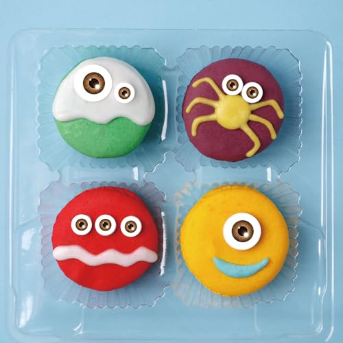 ENLACE Lustige Tortendeko Augen, 90 Stück für Cupcakes, Desserts, Muffins, Schokolade, Halloween, Geburtstag, Hochzeit von ENLACE