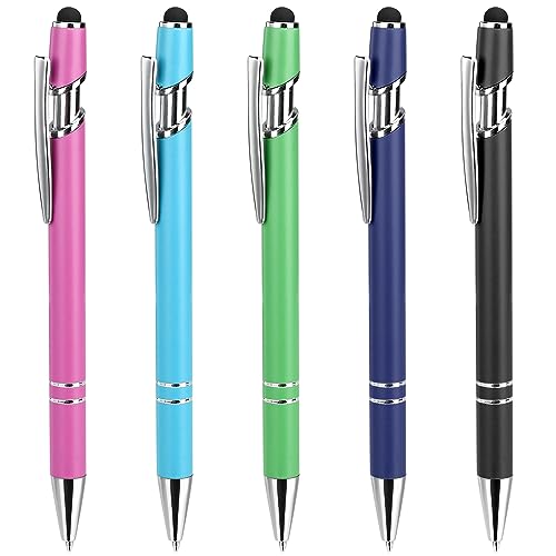 ENLACE Metall Kugelschreiber Ergonomische Einziehbarer Kulis,5 Stück Hochwertig Kugelschreiber Set Schwarz Schreibender,Soft-Touch-Druckkugelschreiber für Büro & Haushalt Schulbedarf ENLACE Metall Kugelschreiber Ergonomische Einziehbarer Kulis,5 Stück Hochwertig Kugelschreiber Set Schwarz Schreibender,Soft-Touch-Druckkugelschreiber für Büro & Haushalt Schulbedarf von ENLACE